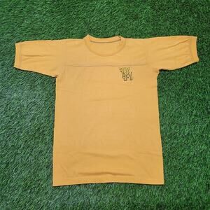 Vintage 70s Michigan Wolverines Embroidered T-Shirt Womens XS Made In USA